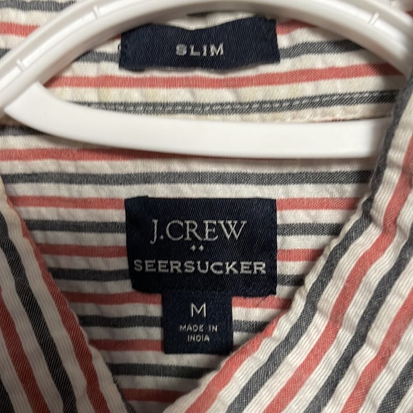 J Crew Slim short-sleeve seersucker shirt - Picture 2 of 2